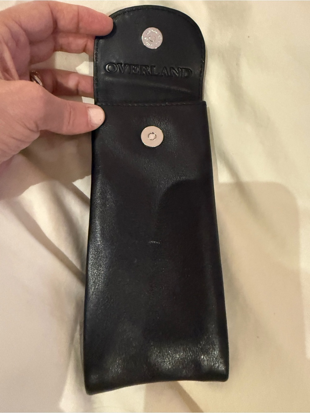 Title: Overland Leather Double Eyeglass Case – Genuine Leather - Picture 4 of 4